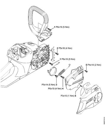 Akku-Motorsägen (MSA) MSA 200 C-B Anziehdrehmomente der Marke Stihl