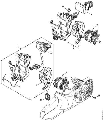 Akku-Motorsägen (MSA) MSA 200 C-B Elektromotor der Marke Stihl