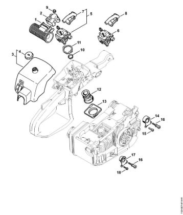 Benzinmotorsägen (MS) MS 200 Luftfilter MS 200 der Marke Stihl