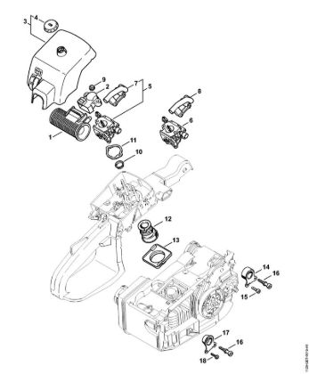 Benzinmotorsägen (MS) MS 200 Luftfilter MS 200 der Marke Stihl