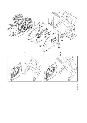 Bild von Handschutz, Kettenbremse MS 210 C-B