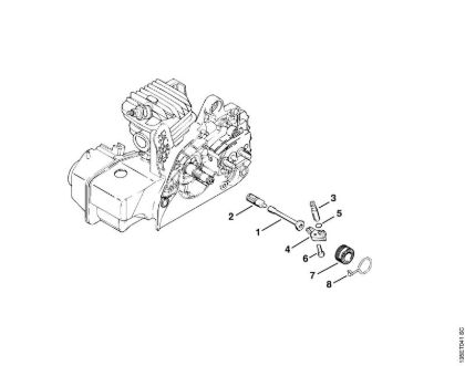 Benzinmotorsägen (MS) MS 230 C-BE Ölpumpe der Marke Stihl