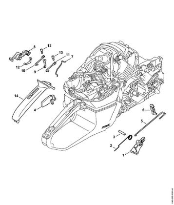 Benzinmotorsägen (MS) MS 462 Gasbetätigung der Marke Stihl