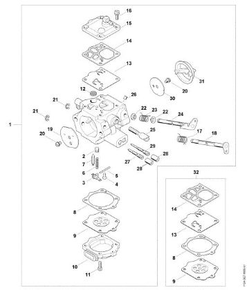 Bild von Vergaserteile MS 881