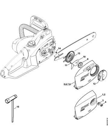 Elektro-Motorsägen (MSE) MSE 190 C-Q Kettenraddeckel, Werkzeuge der Marke Stihl