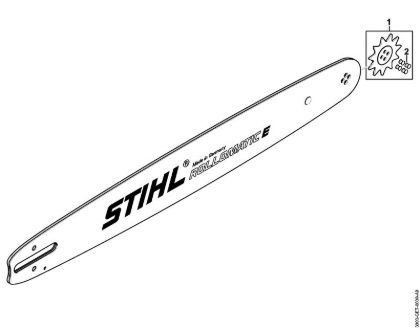 Führungsschienen Schiene R 40cm/16" 1,3mm/0.050" .325" Rollomatic E .325" 11 Zähne (.050") der Marke Stihl