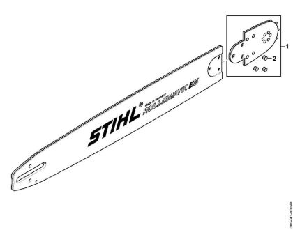 Führungsschienen Schiene S 90cm/36" 1,6mm/0.063" .404" Rollomatic ES .404" 12 Zähne der Marke Stihl