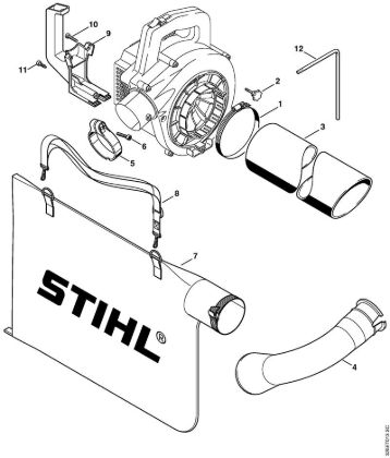 Blasgeräte (BG, BR) BG 75 Saugeinrichtung der Marke Stihl