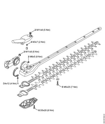 Heckenschneider (HL) HL 92 C-E Anziehdrehmomente der Marke Stihl
