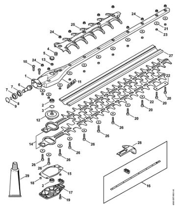 Heckenschneider (HL) HL 94 C-E Getriebe 0Â° 600 mm der Marke Stihl