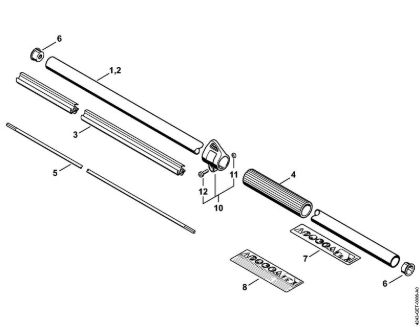 Heckenschneider (HL) HL 94 C-E Schaft HL 94, HL 94 C der Marke Stihl