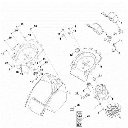Bild von B - Gehäuse, Elektromotor GHE 250.0
