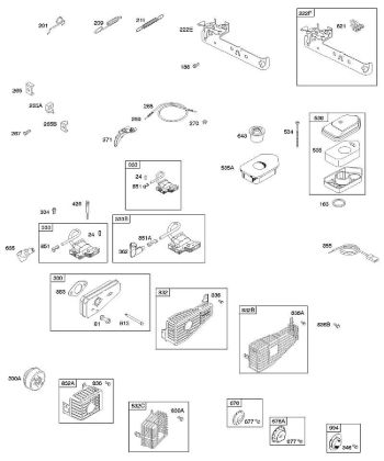 B&S - 09â  09D902-2236-B1 A - Luftfilter, Bedienelemente, Auslasssystem, Reglerfeder, Zündung der Marke Stihl