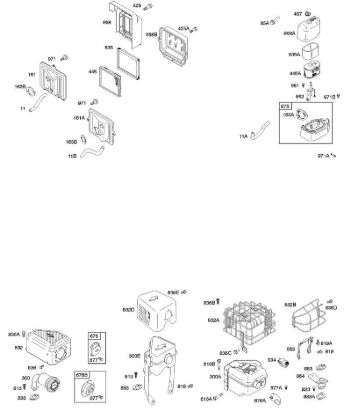 B&S - 12â  126392-0274-E1 A - Luftfilter, Bedienelemente, Abgasanlage der Marke Stihl