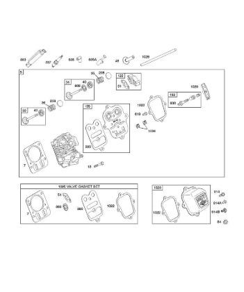 B&S - 12â  126392-0274-E1 F - Zylinderkopf der Marke Stihl