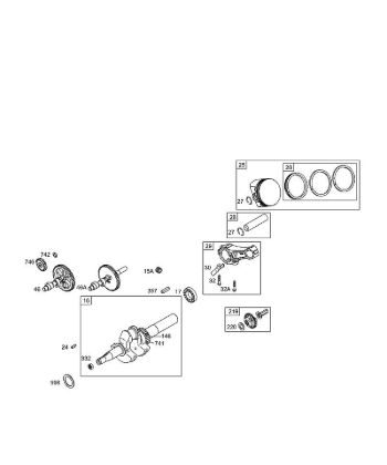 B&S - 12â  126492-0165-E1 D - Nocken, Kurbelwelle, Kolbengruppe der Marke Stihl