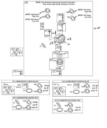 B&S - 12â  126492-0165-E1 E - Vergaser, Bedienelemente, Sätze/Dichtungen - Vergaser der Marke Stihl