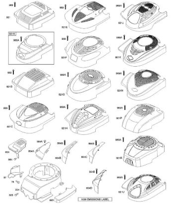 B&S - 12â  12H807-1368-01 C - Lüftergehäuse/-kühlbleche der Marke Stihl