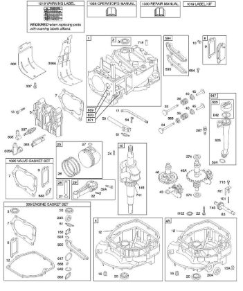 B&S - 12â  12H882-0679-B1 D - Nocken, Nockenwelle, Kurbelwelle, Zylinder, Motorsumpf, Satz/Dichtungen, Schmierung, Kolbengruppe, Ventile der Marke Stihl