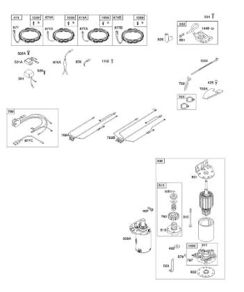 B&S - 40â  405577-0112-E1 A - Generator, Kabelbaum, Anlasser, Zündung der Marke Stihl