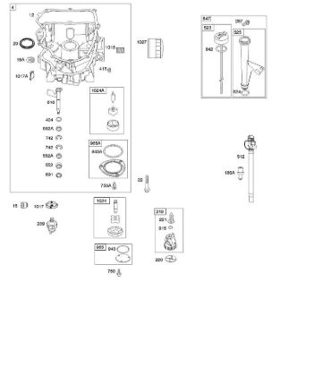 B&S - 40â  405577-0112-E1 F - Ölwanne, Ölpumpe, Messstab/Rohr-Baugruppe der Marke Stihl