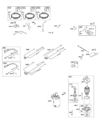 B&S - 44â  445577-6138-B1 A - Generator, Kabelbaum, Anlasser, Zündung der Marke Stihl