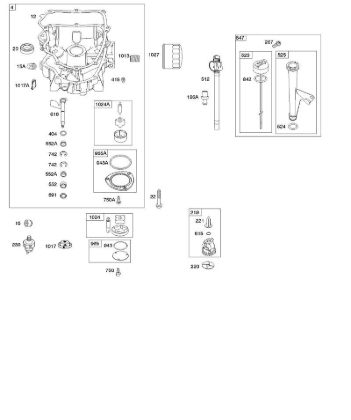 B&S - 44â  445577-6138-B1 F - Ölwanne, Ölpumpe, Messstab/Rohr-Baugruppe der Marke Stihl