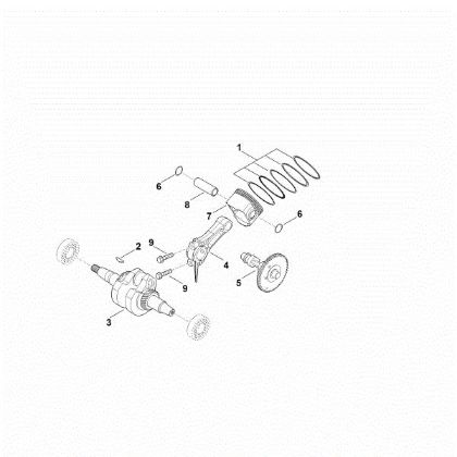 Bild von D - Kurbelwelle, Kolben EHC 600.0 (EHC600-0004)