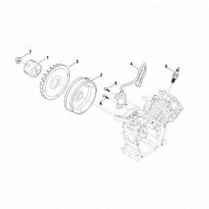 Bild von I - Zündsystem, Schwungrad EHC 600.0 (EHC600-0004)