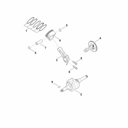 Bild von D - Kurbelwelle, Kolben EHC 605.0 (EHC605-0002)