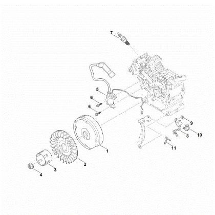 Bild von I - Zündsystem, Schwungrad EHC 605.0 (EHC605-0002)