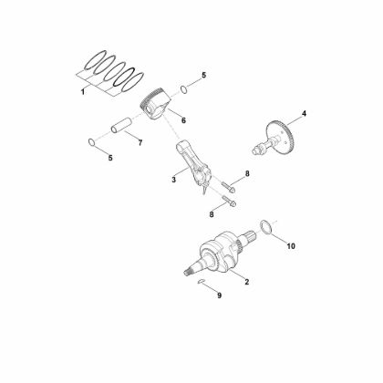 Bild von D - Kurbelwelle, Kolben EHC 700.0 (EHC700-0004)