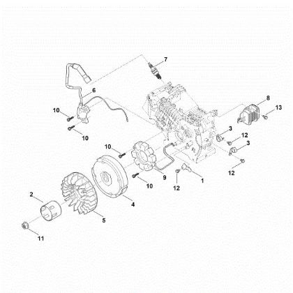 Bild von I - Zündsystem, Schwungrad EHC 700.0 (EHC700-0004)