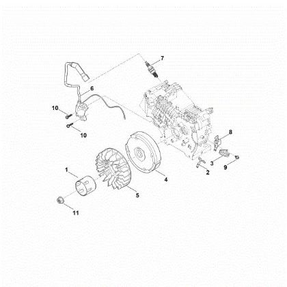 Bild von I - Zündsystem, Schwungrad EHC 705.0 (EHC705-0002)