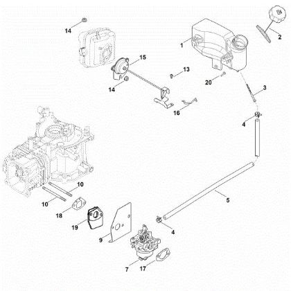Bild von G - Vergaser, Kraftstoffleitung HD675 (HD675-3014)