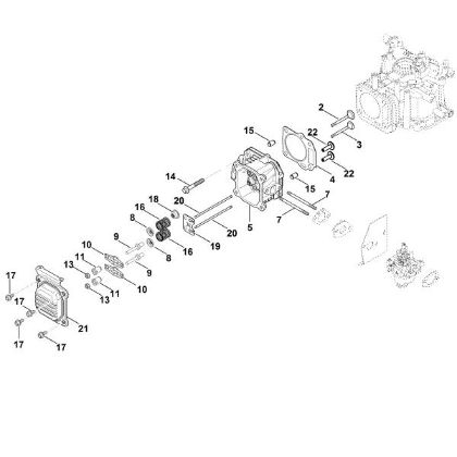 Bild von H - Ventildeckel, Ventile HD675 (HD675-3014)