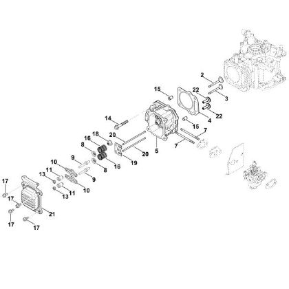 Bild von I - Ventildeckel, Ventile XT-675 (XT675-3052)