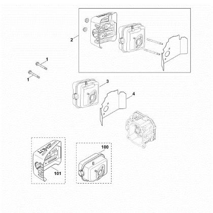 Bild von F - Auspuff XT-800 (XT800-3087)