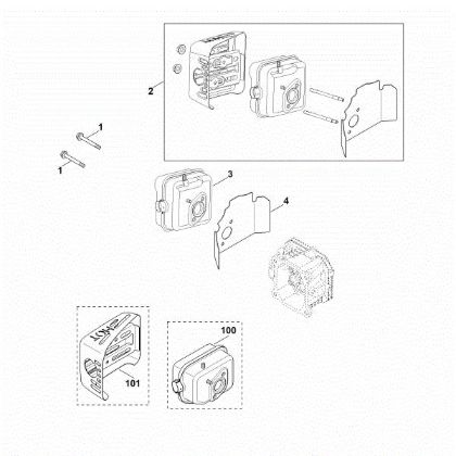 Bild von F - Auspuff XT-800 (XT800-3089)