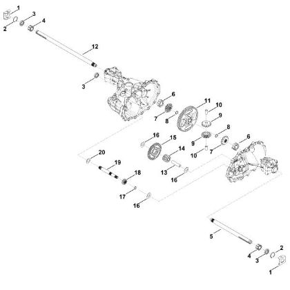 Bild von B - Fahrantrieb T2-CHBF-2X3C-1TX1