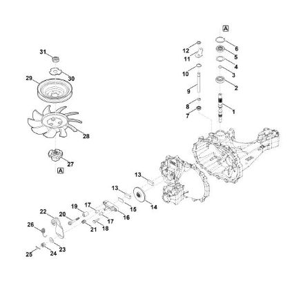 Bild von D - Antriebswelle, Bremse T2-CHBF-2X3C-1TX1