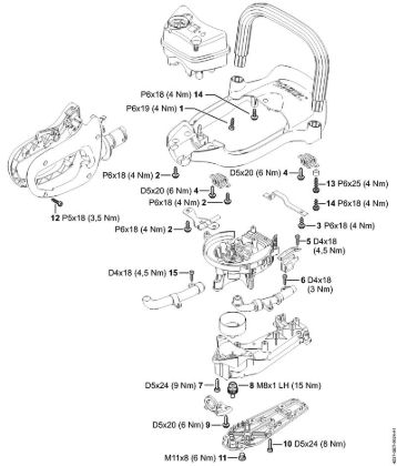 Heckenscheren (HS) HS 82 RC-E Anziehdrehmomente der Marke Stihl