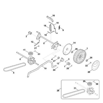 Bild von C - Fahrwerk, Höhenverstellung RMA 443.0 PC