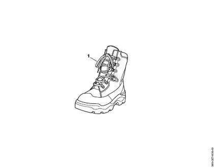 Schnürsenkel MS-Lederstiefel Dynamic GTX Gr. 37 Motorsägen-Lederstiefel DYNAMIC GTX der Marke Stihl