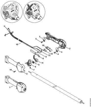 Hoch-Entaster (HT) HT 130 Handgriff der Marke Stihl