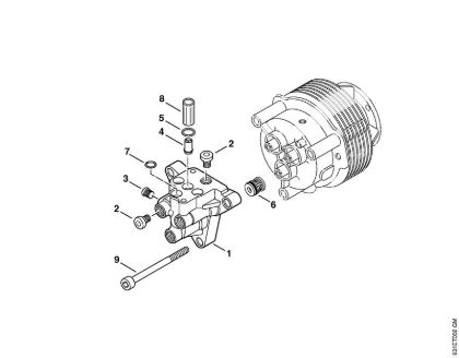 Benzinhochdruckreiniger (RB) RB 301 Ventilblock der Marke Stihl