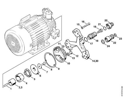 Elektro-Hochdruckreiniger (RE) RB 400 K Pumpengehäuse der Marke Stihl