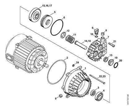 Elektro-Hochdruckreiniger (RE) RE 104 KM Pumpe der Marke Stihl