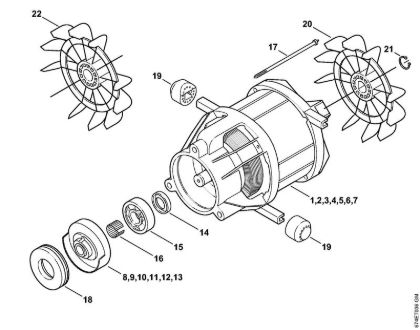 Elektro-Hochdruckreiniger (RE) RE 142 Elektromotor der Marke Stihl