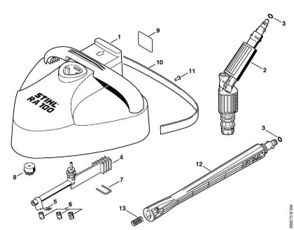 Elektro-Hochdruckreiniger (RE) RE 142 Flächenreiniger RA 100 der Marke Stihl